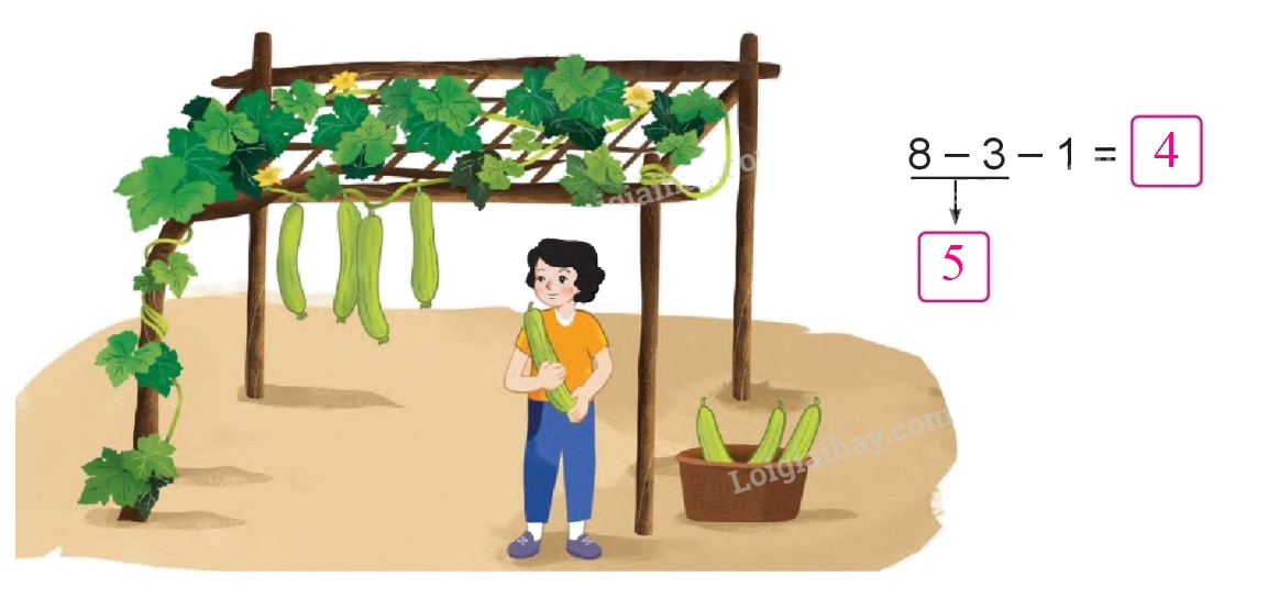 Toán lớp 1 trang 74 - Luyện tập - SGK Cánh diều 4