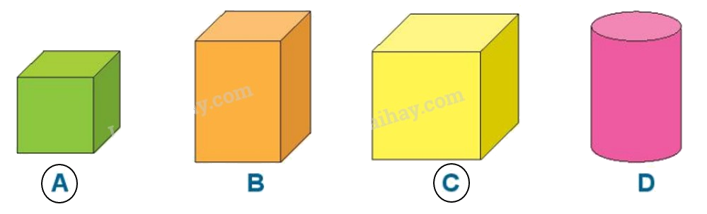 Toán lớp 1 trang 92 - Bài 14. Khối lập phương, khối hộp chữ nhật - SGK Kết nối tri thức 0 2