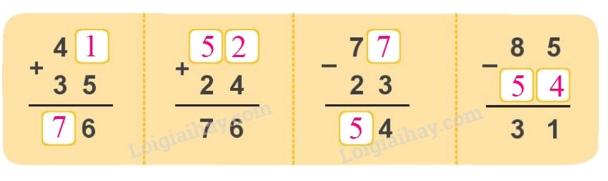 Toán lớp 1 trang 94 bài 39: Ôn tập các số và phép tính trong phạm vi 100 - SGK Kết nối tri thức 8 2