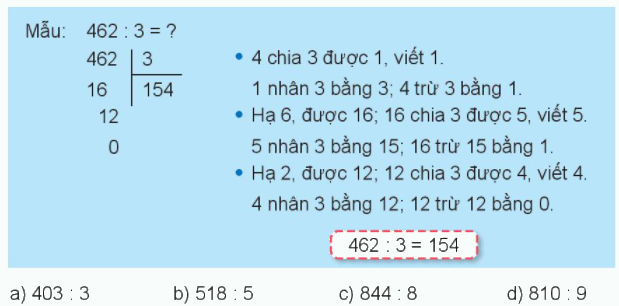Toán lớp 3 trang 100 - Chia số có ba chữ số cho số có một chữ số - SGK Kết nối tri thức 6 1