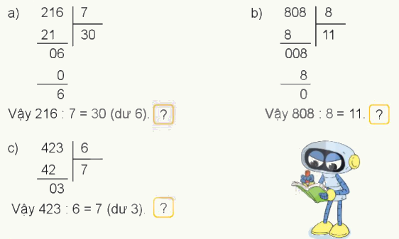 Toán lớp 3 trang 100 - Chia số có ba chữ số cho số có một chữ số - SGK Kết nối tri thức 8