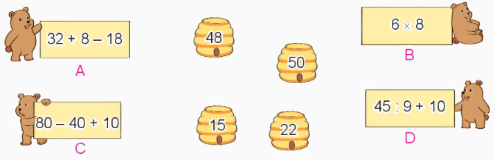 Toán lớp 3 trang 104 - Biểu thức số. Tính giá trị của biểu thức số - SGK Kết nối tri thức 1 1