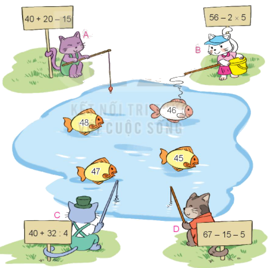 Toán lớp 3 trang 104 - Biểu thức số. Tính giá trị của biểu thức số - SGK Kết nối tri thức 5