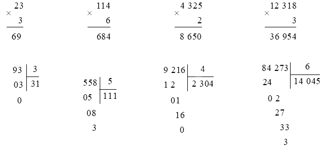 Toán lớp 3 trang 105 - Ôn tập về số và phép tính trong phạm vi 100 000 - SGK Cánh diều 4 2