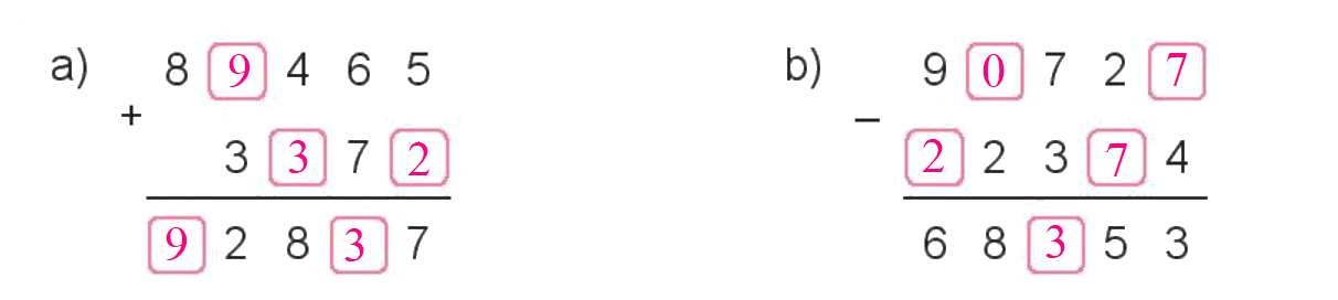 Toán lớp 3 trang 115 - Ôn tập phép cộng, phép trừ trong phạm vi 100 000 - SGK Kết nối tri thức 4 2