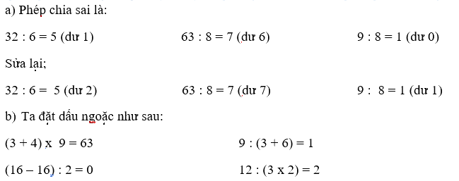 Toán lớp 3 trang 117 - Ôn tập về phép nhân, phép chia trong phạm vi 1 000 - SGK Cánh diều 1 3