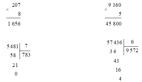 Toán lớp 3 trang 118 - Ôn tập phép nhân, phép chia trong phạm vi 100 000 - SGK Kết nối tri thức 2