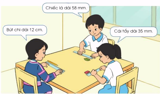 Toán lớp 3 trang 12 - Mi-li-mét - SGK Cánh diều 6
