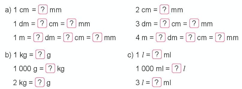 Toán lớp 3 trang 121 - Ôn tập hình học vào đo lường - SGK Kết nối tri thức 6