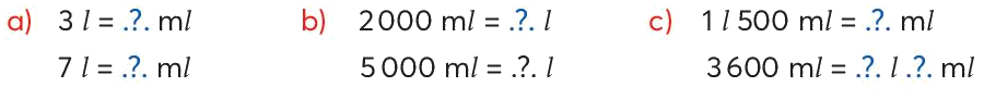 Toán lớp 3 trang 24 - Mi-li-lít - SGK Chân trời sáng tạo 3 1