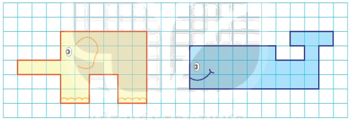Toán lớp 3 trang 27 - Diện tích của một hình. Xăng-ti-mét vuông - SGK Kết nối tri thức 2