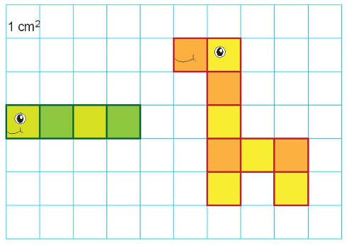 Toán lớp 3 trang 27 - Diện tích của một hình. Xăng-ti-mét vuông - SGK Kết nối tri thức 4 1