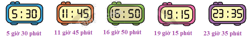 Toán lớp 3 trang 28 - Xem đồng hồ - SGK Chân trời sáng tạo 7