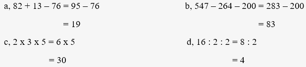 Toán lớp 3 trang 33 - Tính giá trị của biểu thức - SGK Chân trời sáng tạo 2