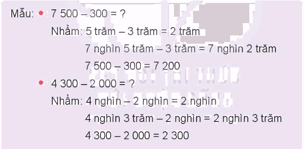 Toán lớp 3 trang 41 - Phép trừ trong phạm vi 10 000 - SGK Kết nối tri thức 4 1