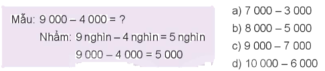 Toán lớp 3 trang 41 - Phép trừ trong phạm vi 10 000 - SGK Kết nối tri thức 5