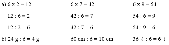 Toán lớp 3 trang 42 - Bảng chia 6 - SGK Cánh diều 0 2