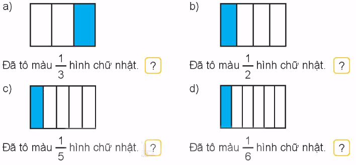 Toán lớp 3 trang 43 - Một phần mấy - SGK Kết nối tri thức 1