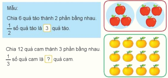 Toán lớp 3 trang 43 - Một phần mấy - SGK Kết nối tri thức 6 1