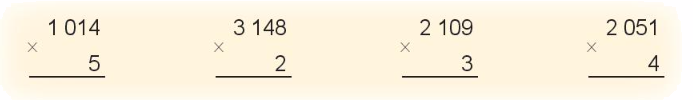 Toán lớp 3 trang 44 - Nhân số có bốn chữ số với số có một chữ số - SGK Kết nối tri thức 1