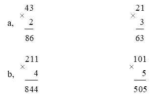 Toán lớp 3 trang 50 - Nhân với số có một chữ số trong phạm vi 1000 - SGK Chân trời sáng tạo 0 2