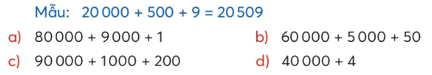Toán lớp 3 trang 53 - Các số có năm chữ số - SGK Chân trời sáng tạo 10