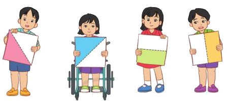 Toán lớp 3 trang 56 - Một phần hai, một phần tư - SGK Cánh diều 4