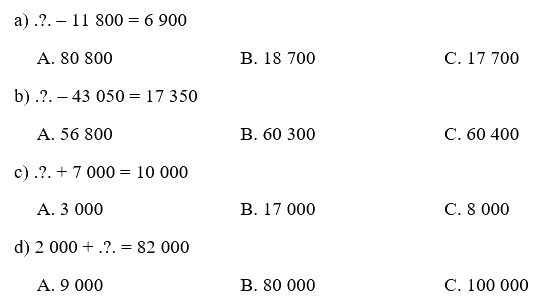 Toán lớp 3 trang 58 - Phép cộng các số trong phạm vi 100 000 - SGK Chân trời sáng tạo 5
