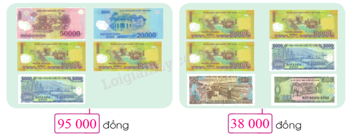 Toán lớp 3 trang 58 - Tiền Việt Nam - SGK Cánh diều 2