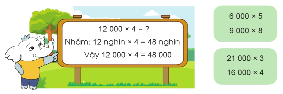 Toán lớp 3 trang 61 - Nhân với số có một chữ số (có nhớ) - SGK Cánh diều 2 1