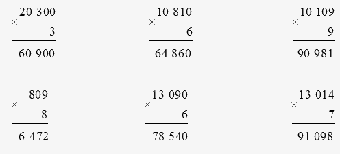 Toán lớp 3 trang 63 - Nhân số có năm chữ số với số có một chữ số - SGK Chân trời sáng tạo 0 1