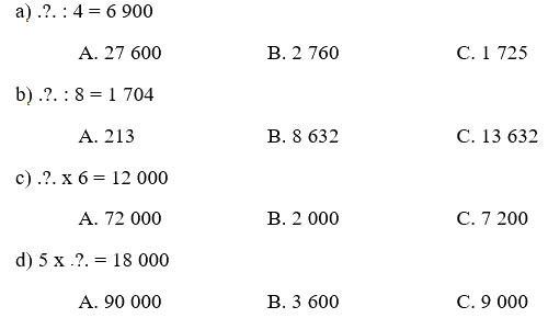 Toán lớp 3 trang 65 - Chia số có năm chữ số cho số có một chữ số - SGK Chân trời sáng tạo 6