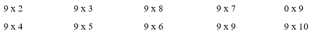 Toán lớp 3 trang 67 - Bảng nhân 9 - SGK Chân trời sáng tạo 4