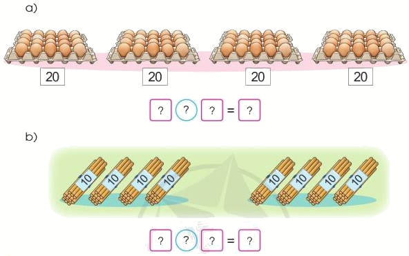 Toán lớp 3 trang 68 - Nhân số tròn chục với số có một chữ số - SGK Cánh diều 1 1