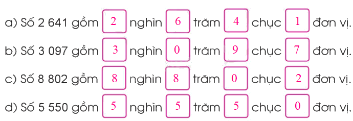 Toán lớp 3 trang 7 - Các số trong phạm vi 10 000 (tiếp theo) 2 2