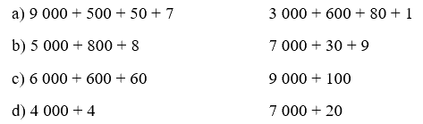 Toán lớp 3 trang 7 - Các số trong phạm vi 10 000 (tiếp theo) 10