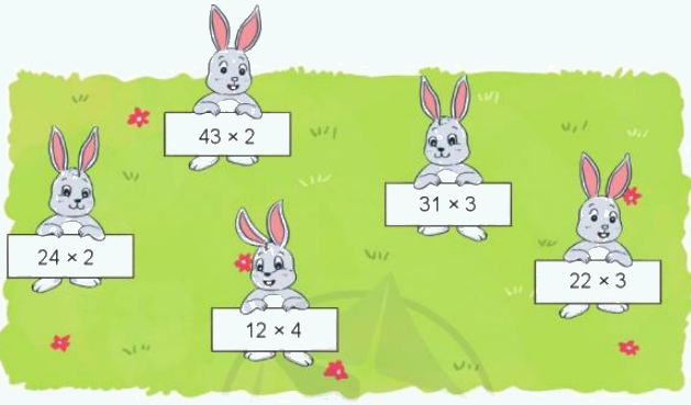 Toán lớp 3 trang 70 - Nhân với số có một chữ số (không nhớ) - SGK Cánh diều 1 1