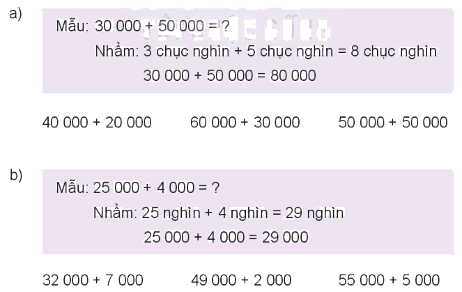Toán lớp 3 trang 70 - Phép cộng trong phạm vi 100 000 - SGK Kết nối tri thức 4 1