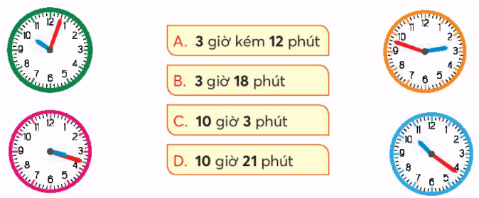Toán lớp 3 trang 71 - Xem đồng hồ - SGK Chân trời sáng tạo 4