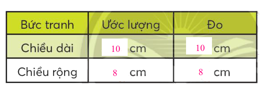 Toán lớp 3 trang 72 - Diện tích hình chữ nhật - SGK Chân trời sáng tạo 8