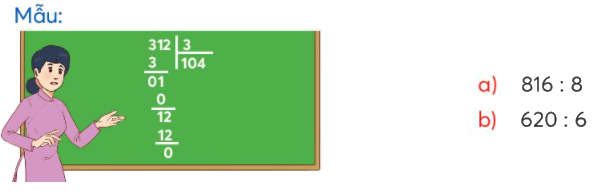 Toán lớp 3 trang 73 - Chia số có ba chữ số cho số có một chữ số - SGK Chân trời sáng tạo 1 1