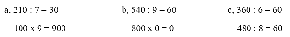 Toán lớp 3 trang 73 - Chia số có ba chữ số cho số có một chữ số - SGK Chân trời sáng tạo 6
