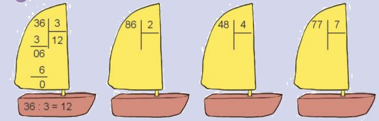 Toán lớp 3 trang 75 - Chia số có hai chữ số cho số có một chữ số - SGK Kết nối tri thức 1
