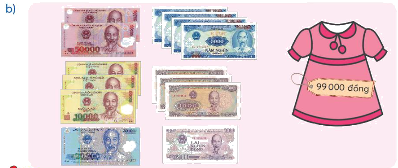 Toán lớp 3 trang 75 - Tiền Việt Nam - SGK Chân trời sáng tạo 6 2