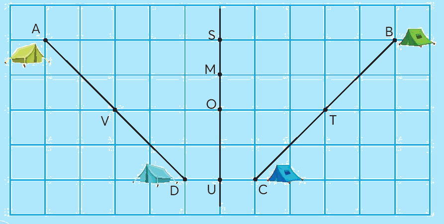 Toán lớp 3 trang 77 - Điểm ở giữa, trung điểm của đoạn thẳng - SGK Chân trời sáng tạo 7