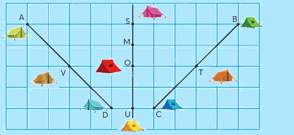 Toán lớp 3 trang 77 - Điểm ở giữa, trung điểm của đoạn thẳng - SGK Chân trời sáng tạo 8