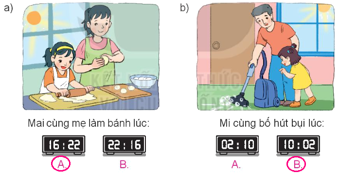 Toán lớp 3 trang 77 - Xem đồng hồ. Tháng - năm - SGK Kết nối tri thức 6
