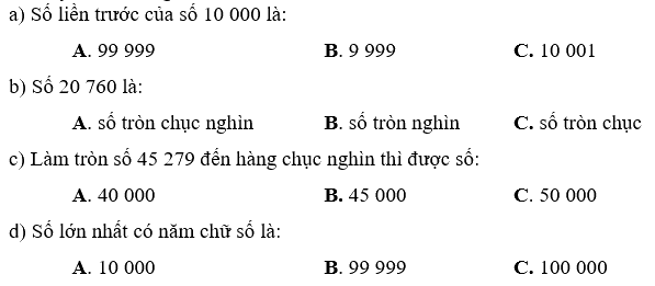 Toán lớp 3 trang 78 - Ôn tập các số trong phạm vi 100 000 - SGK Chân trời sáng tạo 4 1