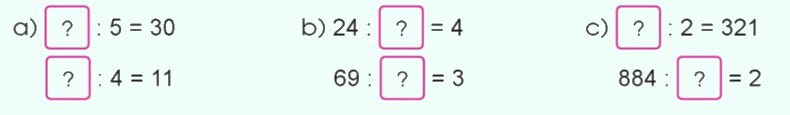 Toán lớp 3 trang 79 - Tìm thành phần chưa biết của phép tính (tiếp theo) - SGK Cánh diều 2 1