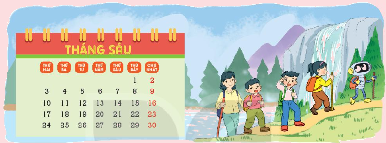 Toán lớp 3 trang 81 - Thực hành xem đồng hồ, xem lịch - SGK Kết nối tri thức 9